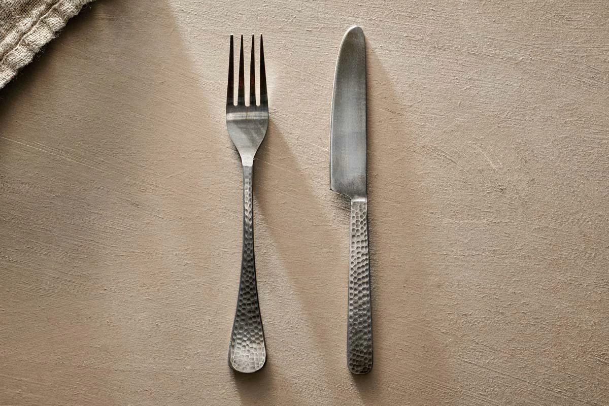 Huri Cutlery Set - Burnt Silver (Set Of 16) 5 Huri Cutlery Set - Burnt Silver (Set Of 16) - Image 3