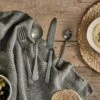 Huri Cutlery Set - Burnt Silver (Set Of 16) 1 Huri Cutlery Set - Burnt Silver (Set Of 16) -furniture Sales Store nkuku huri cutlery 5055672404781 29558287564976
