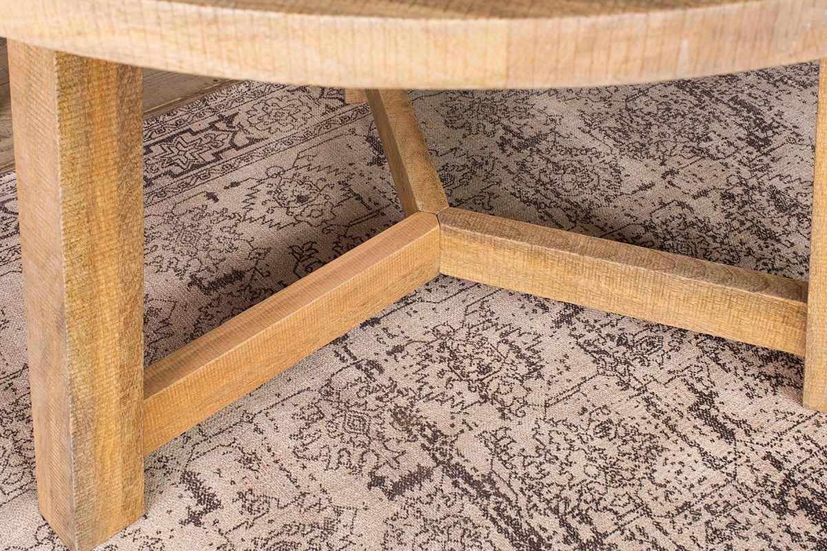 Indali Mango Wood Round Dining Table - Large 8 Indali Mango Wood Round Dining Table - Large - Image 6