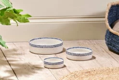 Indigo Drop Ceramic Pet Bowl - Cream & Indigo - Small 9 Indigo Drop Ceramic Pet Bowl - Cream & Indigo - Small -furniture Sales Store nkuku indigo drop ceramic pet bowl small 5055672418153 32835187671216