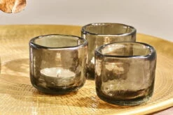 Irda Glass Small Tealight - Smoke Brown - Small (Set Of 3) 6 Irda Glass Small Tealight - Smoke Brown - Small (Set Of 3) -furniture Sales Store nkuku irda glass small tealight 5055672415053 31980749684912