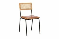 Iswa Leather & Cane Dining Chair - Tan 13 Iswa Leather & Cane Dining Chair - Tan -furniture Sales Store nkuku iswa leather rattan dining chair 5055672407249 29411309551792