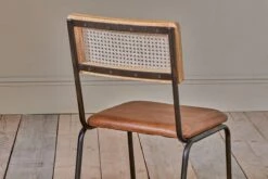 Iswa Leather & Cane Dining Chair - Tan 11 Iswa Leather & Cane Dining Chair - Tan -furniture Sales Store nkuku iswa leather rattan dining chair 5055672407249 29411309617328