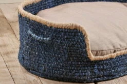 Jaiyuh Hemp Pet Bed - Indigo - Medium -furniture Sales Store nkuku jaiyuh hemp pet bed indigo medium 5 06e 12 32807255376048