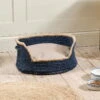 Jaiyuh Hemp Pet Bed - Indigo - Small -furniture Sales Store nkuku jaiyuh hemp pet bed indigo small 5 06e 12 32807257374896