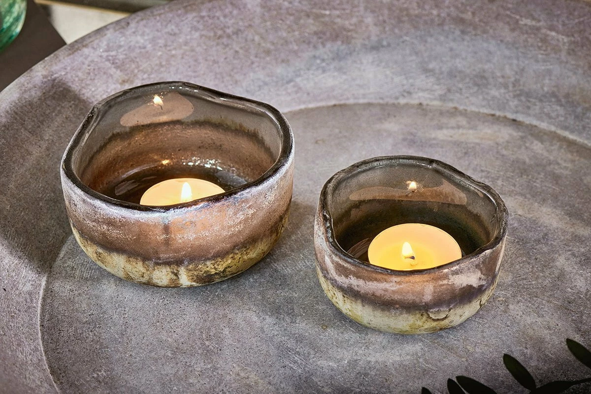 Janka Glass Tealights - (Set Of 2) 5 Janka Glass Tealights - (Set Of 2) - Image 3