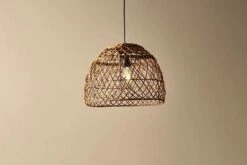 Kaithur Rattan Dome Lampshade - Small -furniture Sales Store nkuku kaithur rattan dome lampshade small 5055672411314 31010383691952