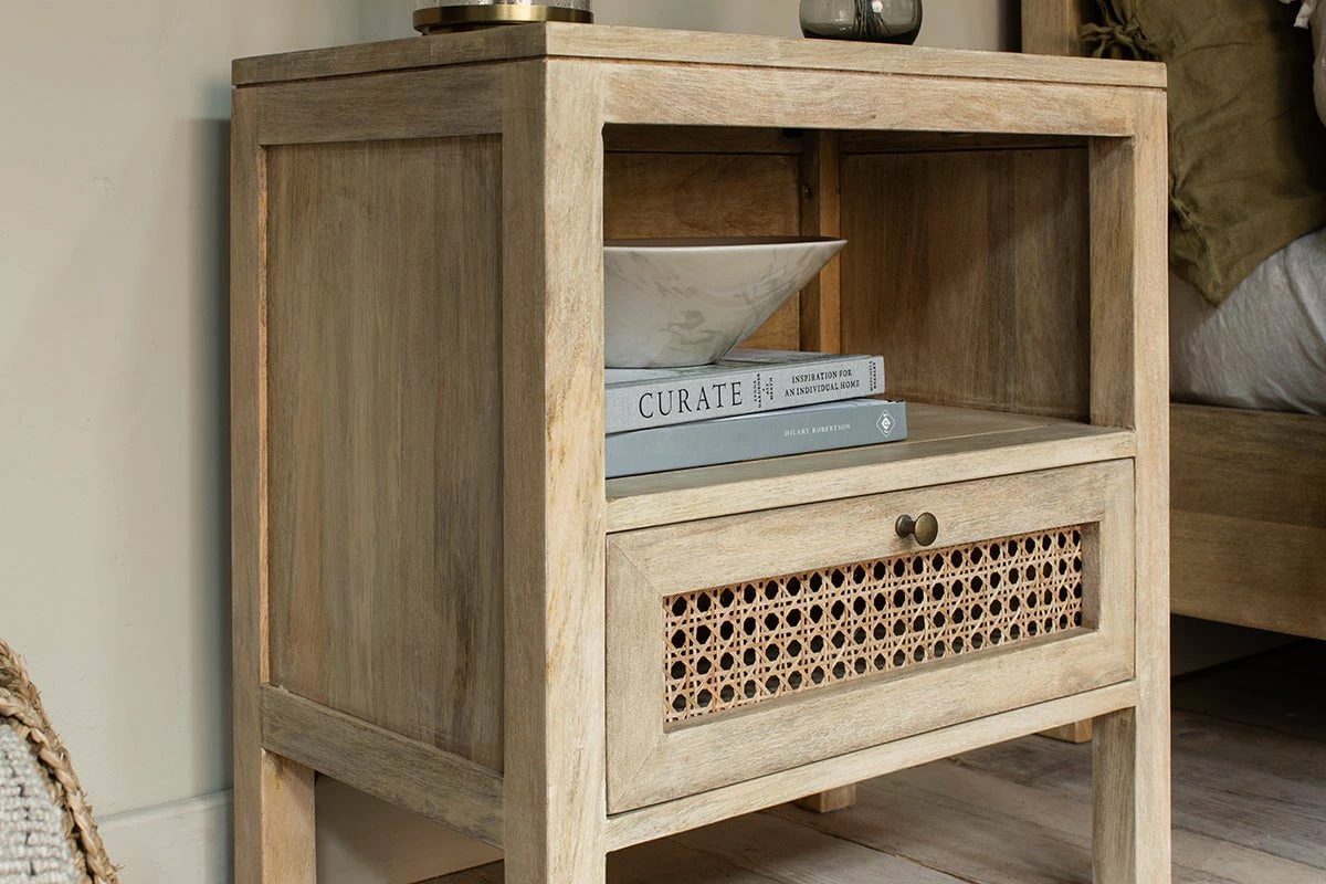 Kanz Mango Wood Bedside Table 6 Kanz Mango Wood Bedside Table - Image 4