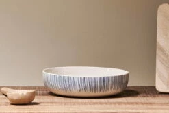 Karuma Ceramic Serving Bowl - Blue & White
