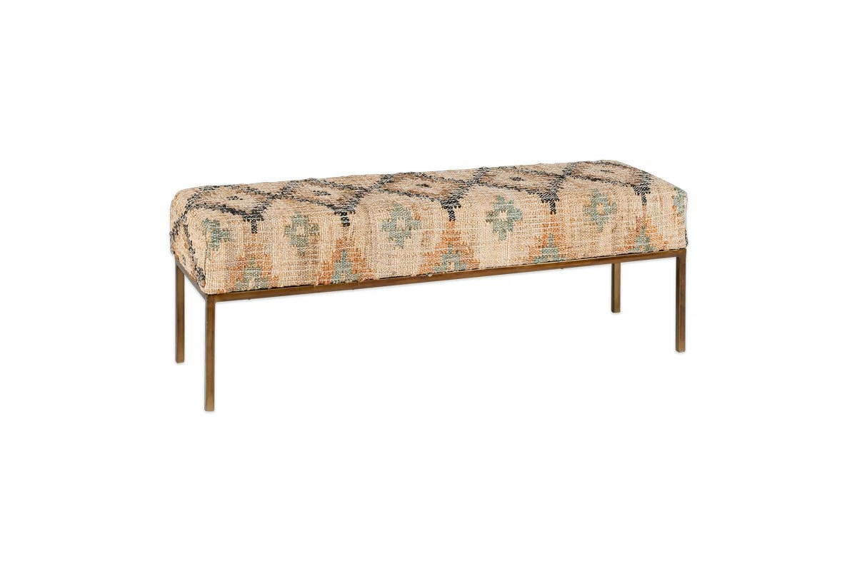 Kesu Kilim & Iron Bench 7 Kesu Kilim & Iron Bench - Image 5