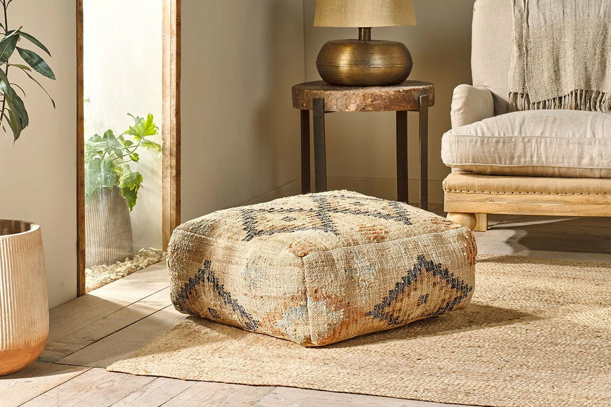 Kesu Kilim Pouf - Large 7 Kesu Kilim Pouf - Large - Image 5