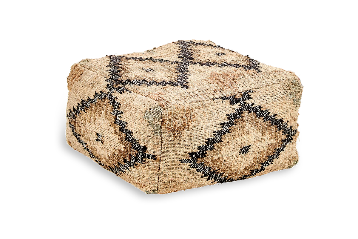 Kesu Kilim Pouf - Small 5 Kesu Kilim Pouf - Small - Image 3