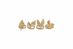 Leaf Brass Napkin Rings (Set Of 4) -furniture Sales Store nkuku leaf brass napkin rings 5055672402350 23064442142896