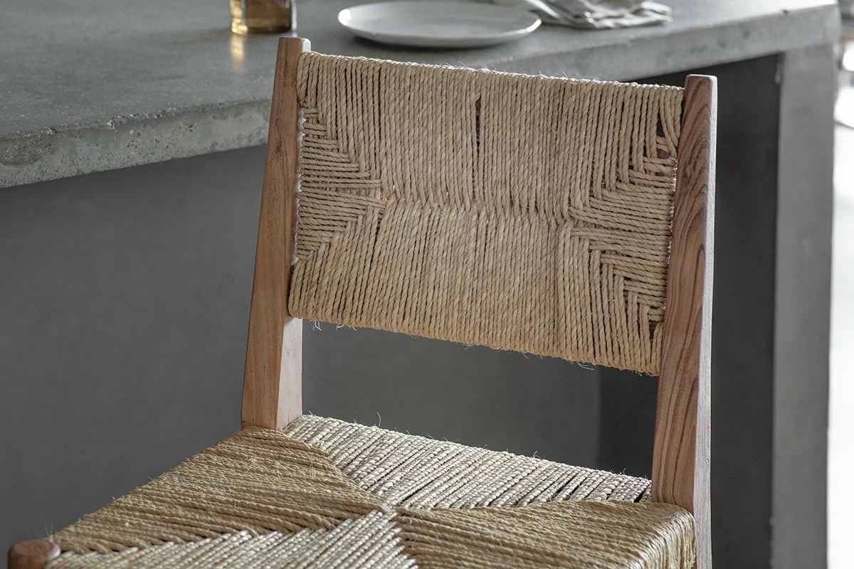 Lohanda Acacia & Munja Grass Counter Chair 7 Lohanda Acacia & Munja Grass Counter Chair - Image 5