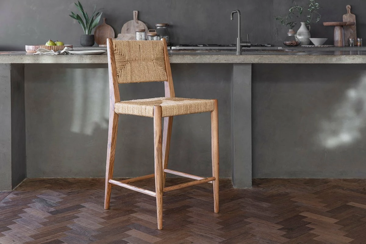Lohanda Acacia & Munja Grass Counter Chair 3 Lohanda Acacia & Munja Grass Counter Chair