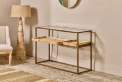 Luzon Iron & Mango Wood Display Console Table -furniture Sales Store nkuku luzon display console table 5055672417675 32810229825712