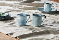 Malia Mug - Dusty Blue - (Set Of 2)
