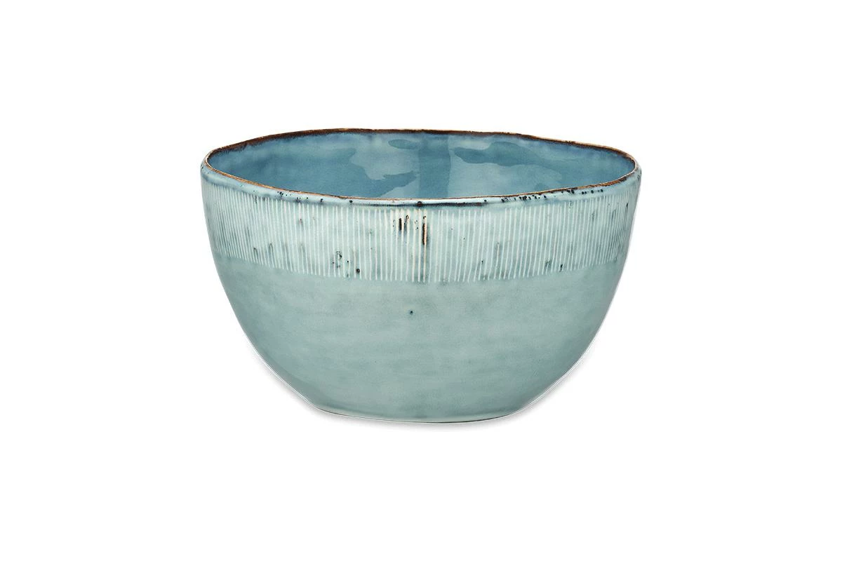 Malia Serving Bowl - Dusty Blue 5 Malia Serving Bowl - Dusty Blue - Image 3