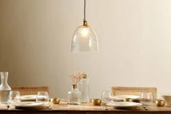 Malikka Easy Fit Recycled Glass Lampshade - Clear