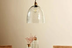 Malikka Easy Fit Recycled Glass Lampshade - Clear -furniture Sales Store nkuku malikka easy fit recycled glass lampshade clear 5055672419167 32986583367856