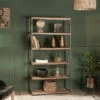 Marjori Mango Wood And Iron Standing Shelves - Wide -furniture Sales Store nkuku marjori wood and iron standing shelves 5055672415510 31981068943536