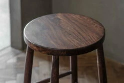 Mengwi Mango Wood Round Bar Stool - Dark Brown -furniture Sales Store nkuku mengwi round bar stool dark brown 5 06e 12 32807154942128