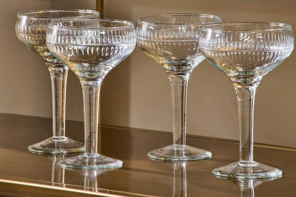 Mila Champagne Glass - Clear - (Set Of 4) 4 Mila Champagne Glass - Clear - (Set Of 4) - Image 2