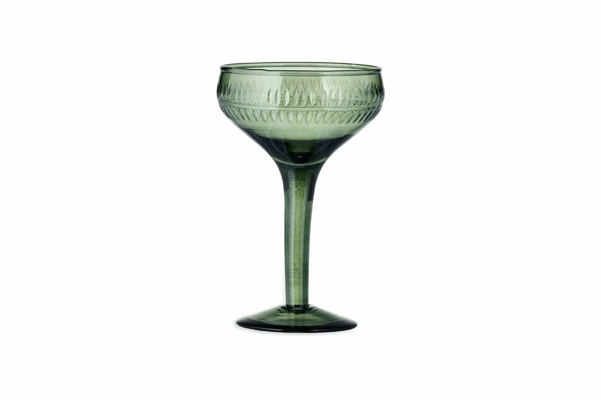 Mila Champagne Glass - Dark Emerald - (Set Of 4) 5 Mila Champagne Glass - Dark Emerald - (Set Of 4) - Image 3