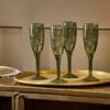 Mila Tall Champagne Glass - Dark Emerald - (Set Of 4) 2 Mila Tall Champagne Glass - Dark Emerald - (Set Of 4) -furniture Sales Store nkuku mila tall champagne glass dark emerald set of 4 5055672408376 29499702018224