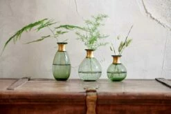 Miza Mini Glass Vase - Green
