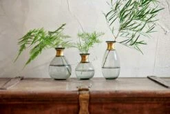 Miza Mini Glass Vase - Smoke