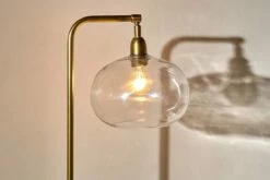 Mulia Recycled Glass Floor Lamp - Antique Brass -furniture Sales Store nkuku mulia glass floor lamp antique brass 5055672411284 31012141727920
