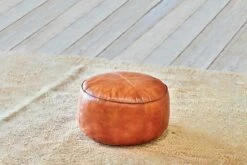 Nadu Leather Pouf