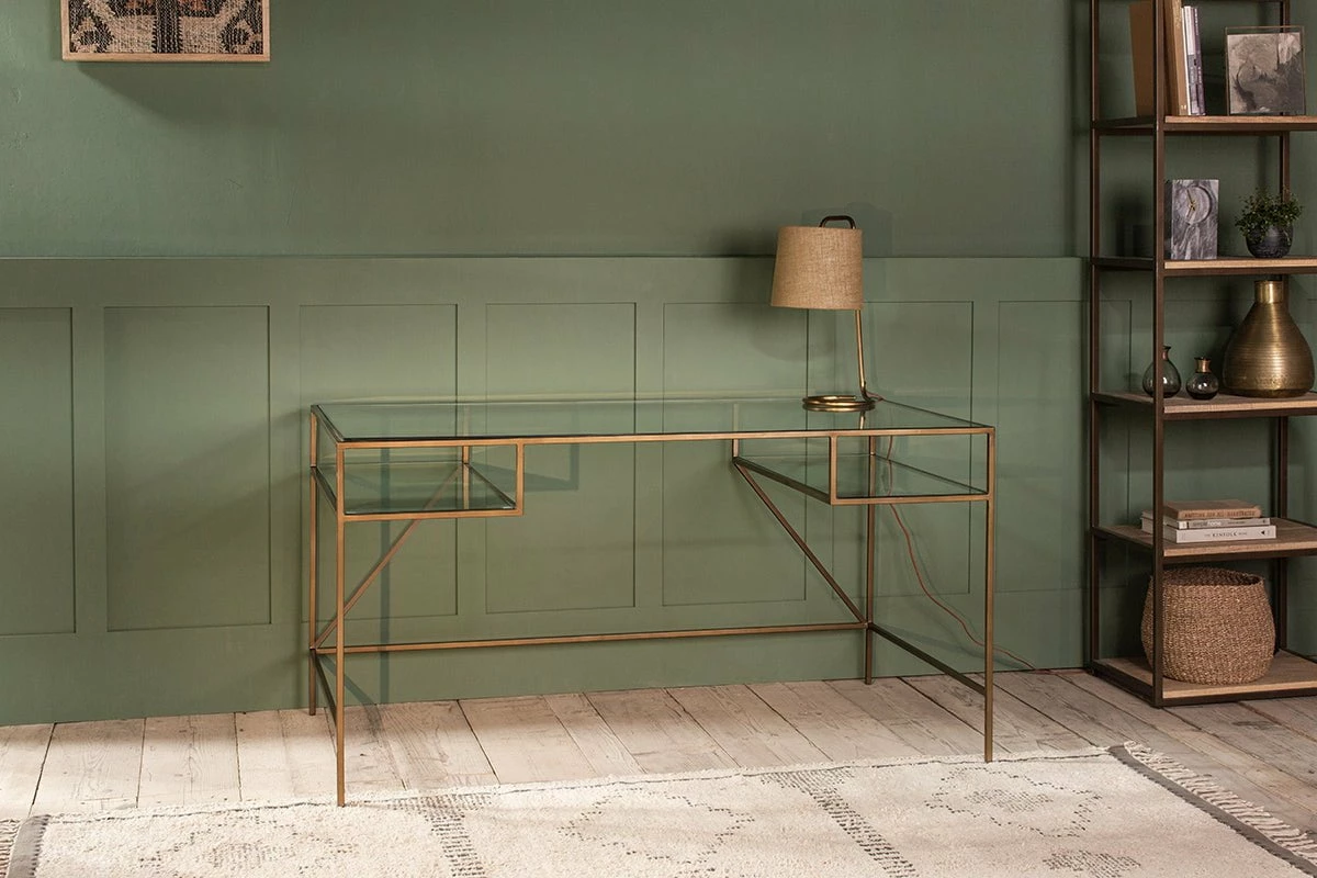 Nakuru Iron & Glass Desk 5 Nakuru Iron & Glass Desk - Image 3