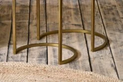 Nakuru Iron & Glass Side Table Set - Brass -furniture Sales Store nkuku nakuru iron glass side table set brass 5055672407669 29411511763120