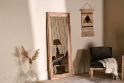 Nalda Reclaimed Wood Carved Mirror