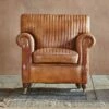 Narwana Ribbed Leather Armchair 2 Narwana Ribbed Leather Armchair -furniture Sales Store nkuku narwana leather ribbed armchair 5055672496854 29334455877808