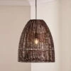 Noko Natural Rattan Conical Pendant - Medium -furniture Sales Store nkuku noko natural rattan conical pendant medium 5055672419471 32810248175792