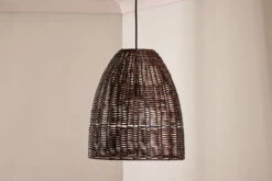 Noko Natural Rattan Conical Pendant - Medium -furniture Sales Store nkuku noko natural rattan conical pendant medium 5055672419471 32810248569008