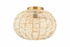 Noko Rattan Flush Ceiling Light -furniture Sales Store nkuku noko rattan flush ceiling light 5055672419426 32810254696624