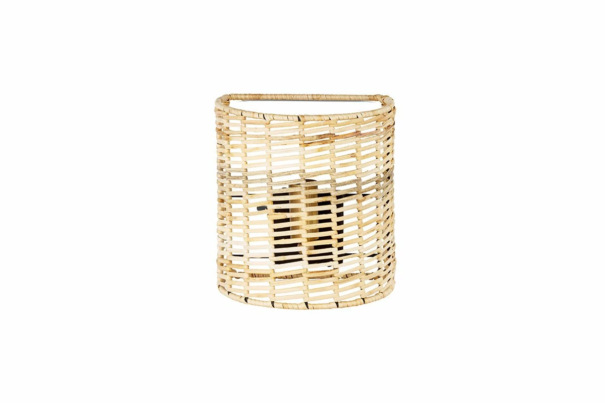 Noko Rattan Wall Lamp - Small 6 Noko Rattan Wall Lamp - Small - Image 4