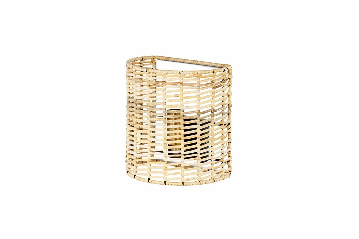 Noko Rattan Wall Lamp - Small 7 Noko Rattan Wall Lamp - Small - Image 5