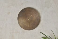 Okota Wall Hung Clock - Antique Brass