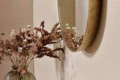 Olena Round Mirror - Antique Brass -furniture Sales Store nkuku olena round mirror 5055672420507 32810257580208