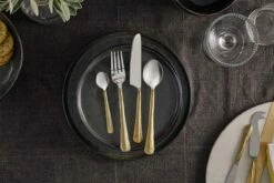 Osko Cutlery Set - Brushed Gold (Set Of 16)