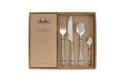 Osko Cutlery Set - Brushed Silver (Set Of 16) -furniture Sales Store nkuku osko cutlery silver set of 16 5055672445715 29458250465456