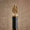 Poplar Leaf Brass Bottle Stopper 2 Poplar Leaf Brass Bottle Stopper -furniture Sales Store nkuku poplar leaf brass bottle stopper 5055672402343 15623326924909
