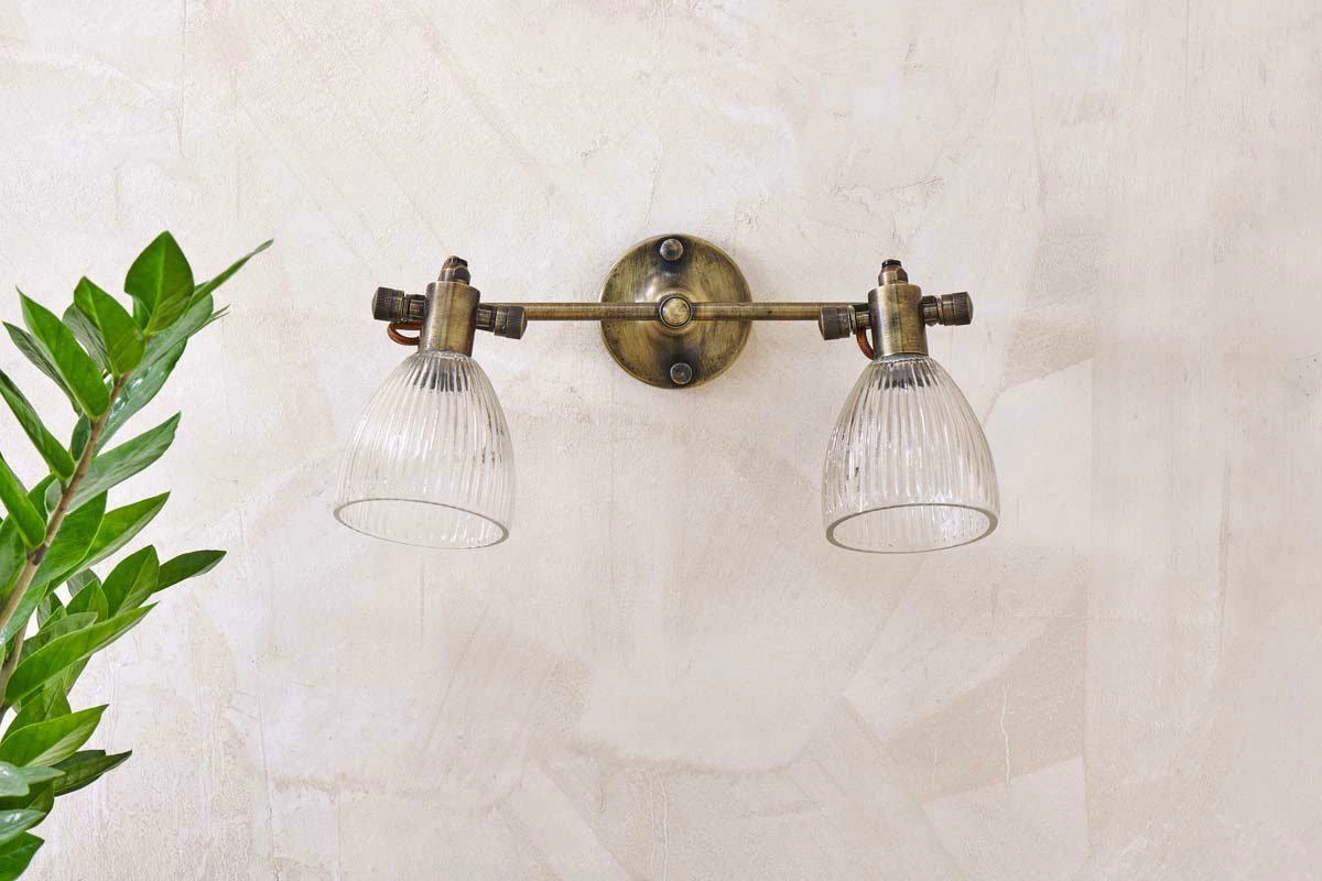 Rarni Recycled Glass Double Wall Light 4 Rarni Recycled Glass Double Wall Light - Image 2