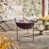 Reclaimed Iron Kadai With Grill - Medium