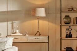 Sahhil Metal Tripod Table Lamp - Antique Brass